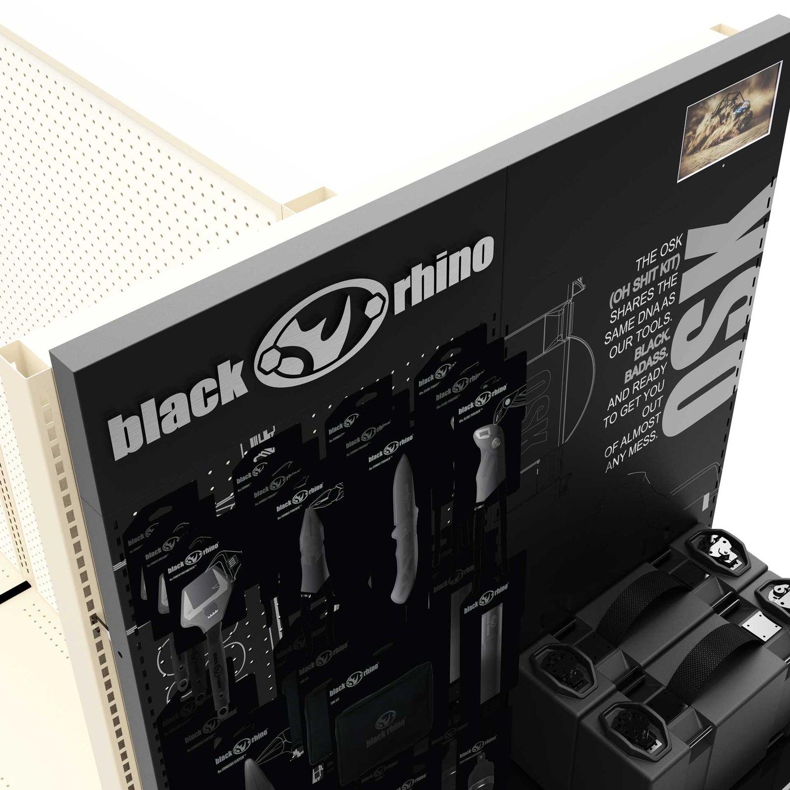Black Rhino Tools retail endcap display